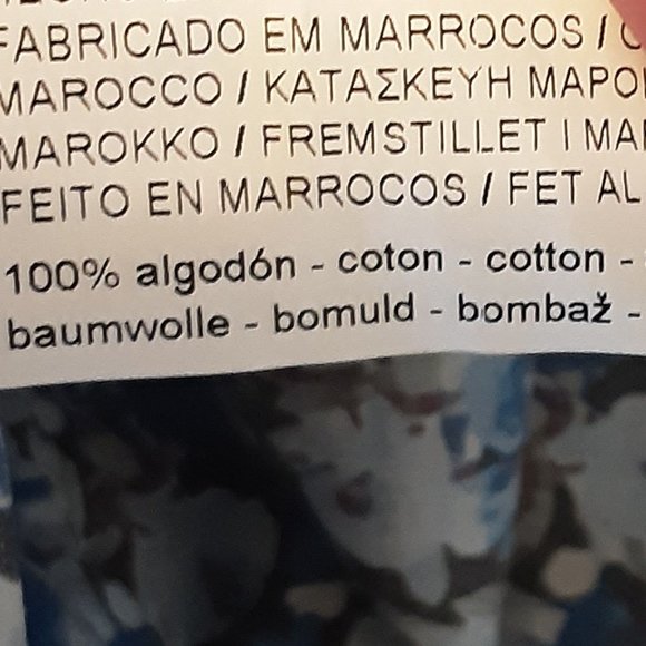 Stradivarius Blue Floral Blouse, Statement Sleeves, Tie at Collar NWOT Small - Picture 16 of 16